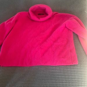 Banana Republic 100% cashmere ribbed sweater with turtleneck, size L